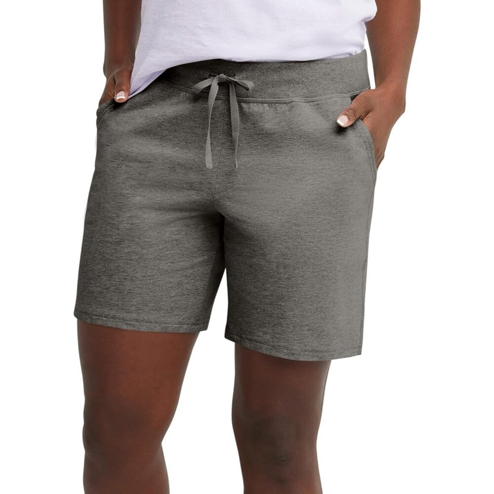 Women's Jersey Pocket Shorts, Drawstring Cotton Jersey Shorts, 7" Inseam